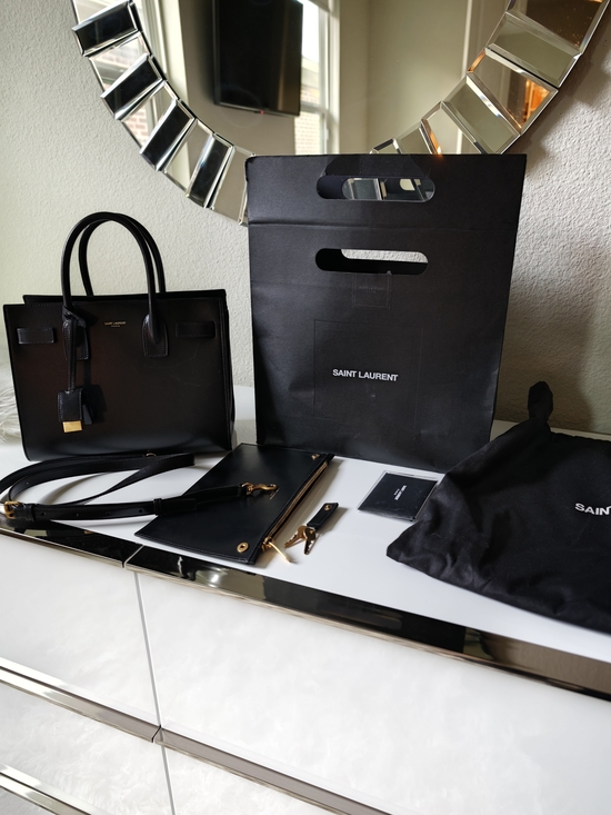 Saint Laurent Handbags - Saint Laurent YSL Sac De Jour Baby Tote